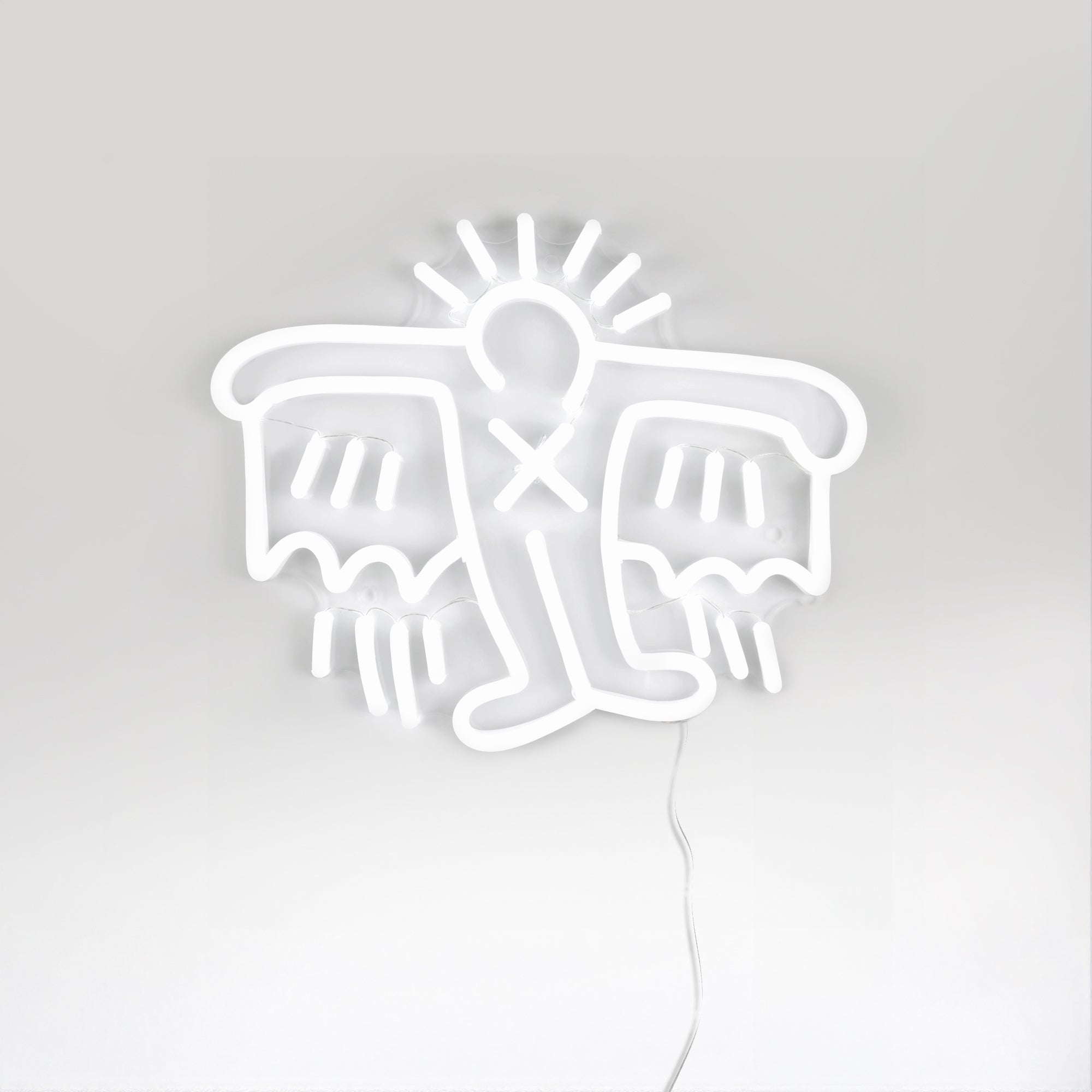 Flying Man Yellowpop x Keith Haring, neon LED sign